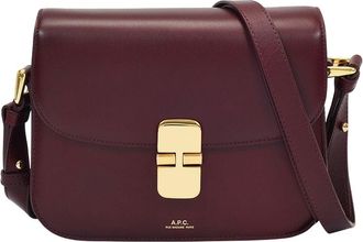 A.P.C. Grace Kleine Hobo-Tasche A.P.C. Vino-Leder
