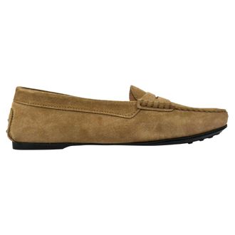 Tod's Tods City Gommino Loafers in Brown Suede