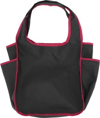 Cabilock Reusable Foldable Shopping Tote Bag 30X28X10Cm Black - Portable Handheld Grocery Bag for Supermarket, Travel and Kitchen Use