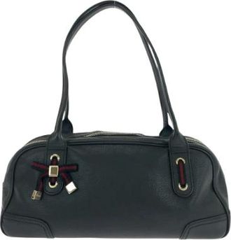 Gucci Pre-owned Shoulder Bags, female, Black, Size: ONE SIZE Pre-owned Leather gucci-bags