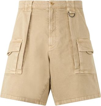 Moschino Lichtgewicht shorts tot op de knie - Heren - Korte Broeken - Beige - 2XL - Katoen - Korte Broeken