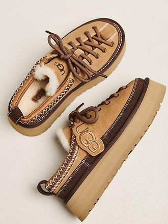 UGG Heritage Lace-Up Slippers