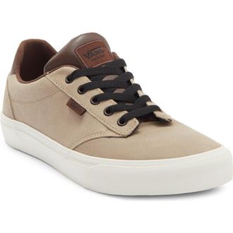 Vans Atwood Leather Sneaker in Brown Brown at Nordstrom Rack, Size 6.5