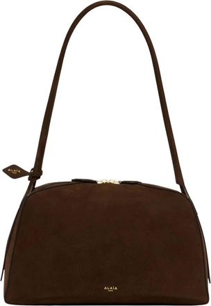 Alaia Brown Le Bouledogue Large Shoulder Bag