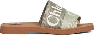 Chlo&eacute; Woody Flat Mule - Dames - Sandalen - Veelkleurig - 36 EU - Polyester - Schoenen
