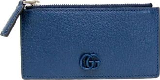 Gucci Pre-owned Vintage Wallet - unisex - Vintage Accessoires - Blauw - ONE Size - Leer - Vintage