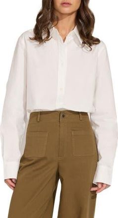 Solid & Striped The Lauren Cotton Button-Up Shirt in Marshmallow at Nordstrom Rack, Size X-Small