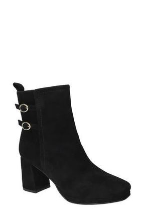 Bella Vita Orchard Moto Bootie in Black Kidsuede Leather at Nordstrom Rack, Size 6.5