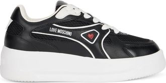 Love Moschino Zapatillas de Piel y Malla - Shoes - Mujer - Negro - 41 EU
