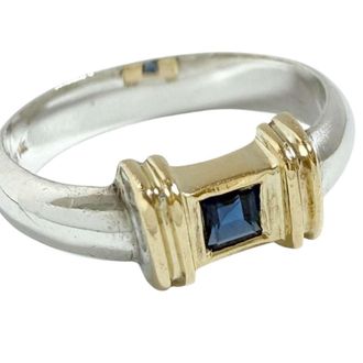 Tiffany & Co. Silver 925 Yellow Gold (14K) Band Ring (Pre-Owned)