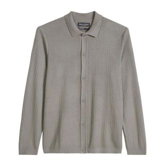 Marc O'Polo Overhemden, Heren, Grijs, XL, Katoen, Casual Shirts