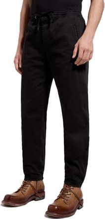 Dirk Bikkembergs Pantalone - Heren - Slim Fit Broeken - Zwart - L - Leer - Broeken