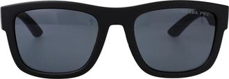 Prada Stijlvolle zonnebril met 0PS 01Zs ontwerp - Heren - Accessoires - Zwart - Maat: 56 MM