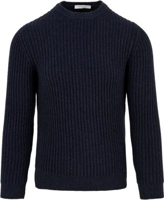 FILIPPO DE LAURENTIIS Y24186 Round-neck Truien - Heren - Ronde hals truien - Blauw - S - Truien & Vesten