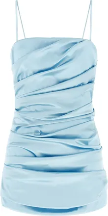 Dolce & Gabbana Blue Acetate Short Womens Dress