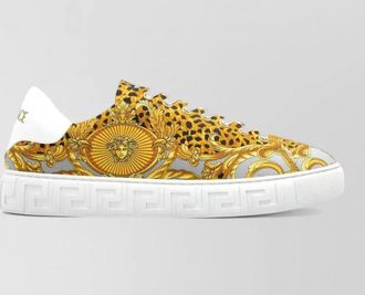 Versace printed low-top sneakers