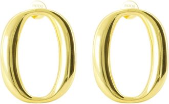Patou Elegante ovale oorbellen - Dames - Oorbellen - Geel - ONE Size - Accessoires