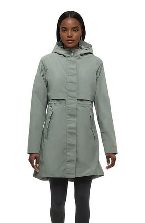 tentree Nimbus Long Rain Jacket in Agave Green at Nordstrom, Size X-Large