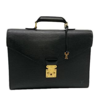 Louis Vuitton Black Noir Epi Leather Briefcase (Pre-Owned)