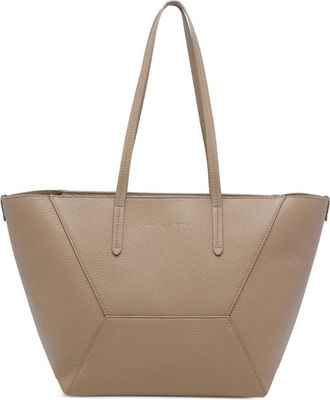 Brunello Cucinelli Duo Zip Leather Shoulder Bag