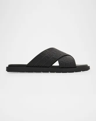 Ferragamo Men & apos;s Brise Hug Slide Sandals