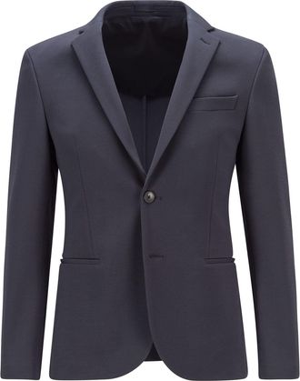 HUGO BOSS Mens Norwin4 Blazer Jacket in Dark Blue Textile - Size 36 (Chest)