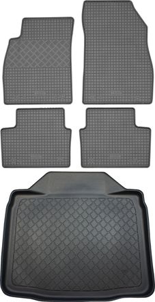 OEM Juego De Alfombrillas De Goma Para Coche Y Maletero Para Opel Insignia A Sed&aacute;n (4 Puertas) / Liftback (5 Puertas) De 2008 A Mayo De 2017