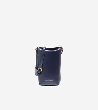 Cole Haan Womens Clarisse Phone Crossbody - Blue