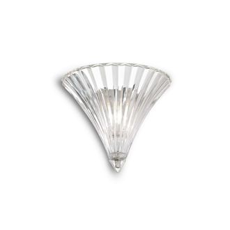 Netlighting Santa 1 Light Indoor Wall Uplighter Clear with Small Glass E14