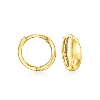 RS Pure by Ross-Simons Italian 14kt Yellow Gold Huggie Hoop Earrings