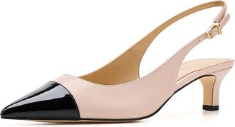 Michael Kors Amara Toe Cap Sling Pumps Womens Shoes Soft Pink : 6.5 M, Leather/Synthetic