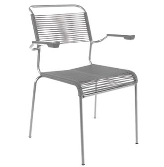 Schubiger M&ouml;bel Spaghetti-Stuhl S&auml;ntis mit Armlehnen