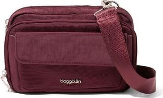 Baggallini Modern Double Zip Crossbody Bag in Jam at Nordstrom