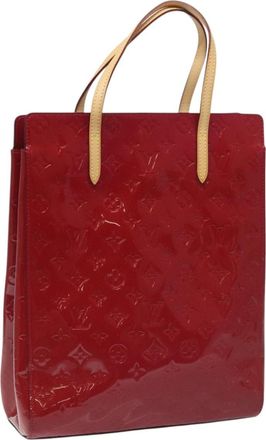 Louis Vuitton Catalina Handbag Monogram Vernis Pink Patent_Leather Bag (Pre-Owned)