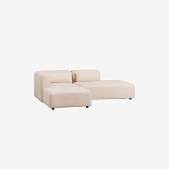 Sklum Sklum - Sof&aacute; Modular Esquinero De 2 Piezas Con Div&aacute;n Derecho Y Puff Fogler