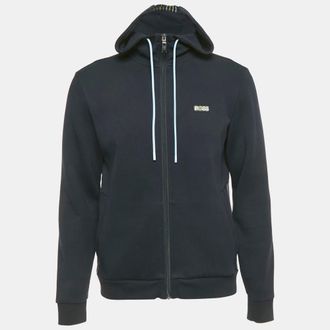 HUGO BOSS Boss By Hugo Boss Navy Blue Cotton Saggy 2 Hoodie