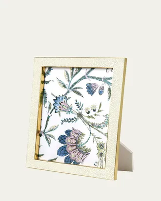 Aerin Cream Faux-Shagreen 8 x 10 Picture Frame