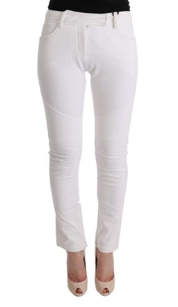 Ermanno Scervino Womens White Panel Detail Trousers