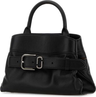 Marc Jacobs Womens Satchel Top Handle Black Leather