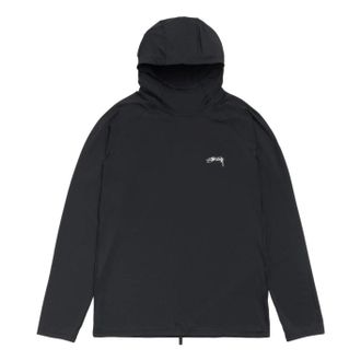 St&uuml;ssy Hooded Rash Guard Black 1140394-BLAC