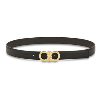 Ferragamo Accessoires, Dames, Zwart, 105 CM, Leer, Ferragamo Riemen