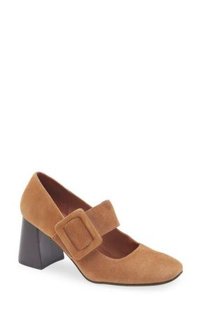 Chocolat Blu Halle Mary Jane Pump in Tobacco Suede at Nordstrom, Size 11