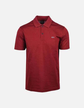 Paul & Shark Mens Paul And Shark Polo Shirt Burgundy - Red - Size: 38