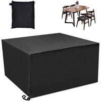 OEM Litzee - Funda Protectora Para Muebles De Jard&iacute;n - Impermeable Y A Prueba De Polvo - Poli&eacute;ster Oxford 123x123x74 Cm - Cord&oacute;n Telesc&oacute;pico - Crezuo
