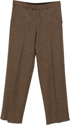 Emporio Armani checkered trousers - Brown