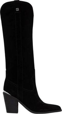 Guess Sashan Cowboylaarzen - Dames - Cowboylaarzen - Zwart - 37 EU - Leer - Schoenen