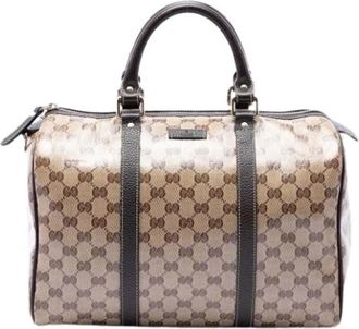 Gucci Pre-owned Boston Bag - Dames - Vintage Handtas - Beige - ONE Size - Vintage