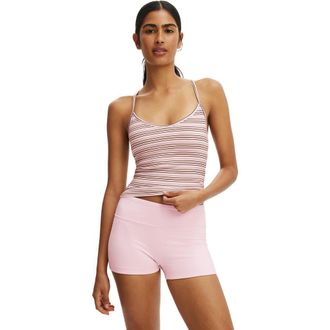 Cotton On Womens Active Ultra Soft Scoop Racer Back Tank in Cherry Dream Stripe at Nordstrom, Size Xx-Small