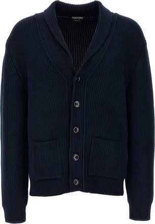 Tom Ford Blue Silk cardigan