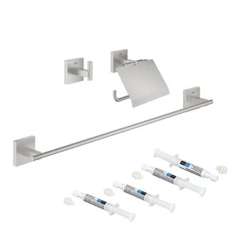 GROHE Set De Accesorios 3 En 1 Grohe Start Cube Supersteel + 2 Grohe Quickglue A1 + 1 Grohe Quickglue A2